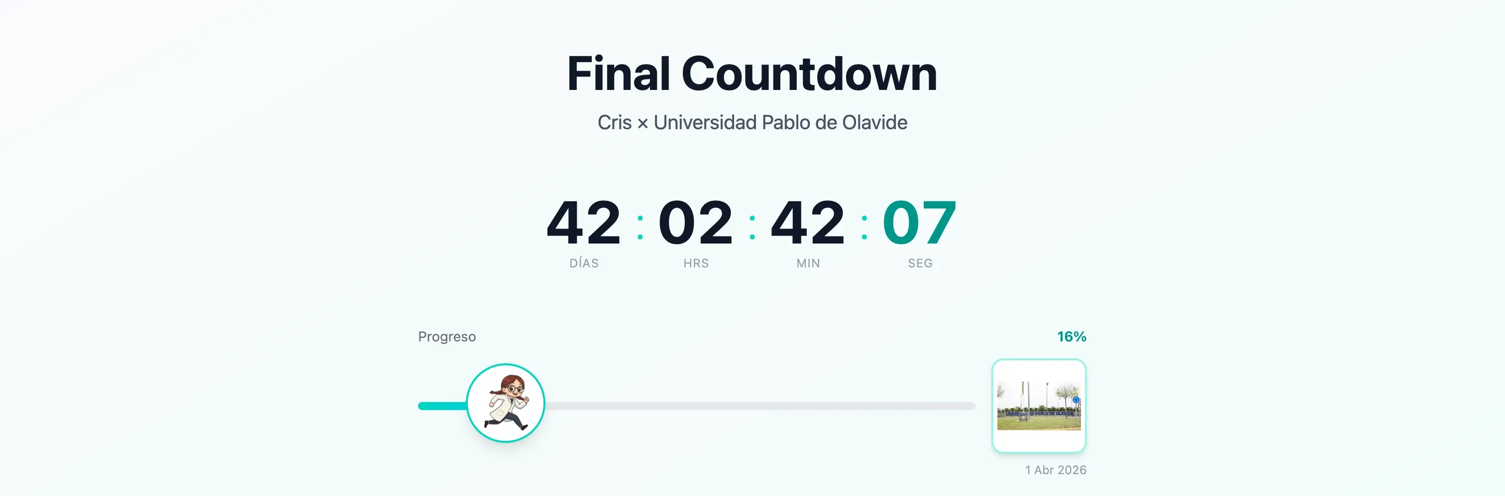 My World Lab: Cris final countdown